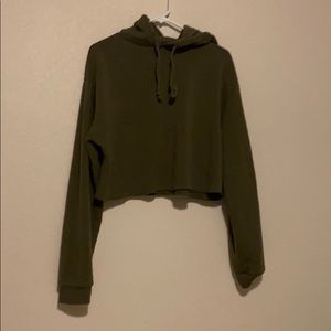 Olive top shop hoodie